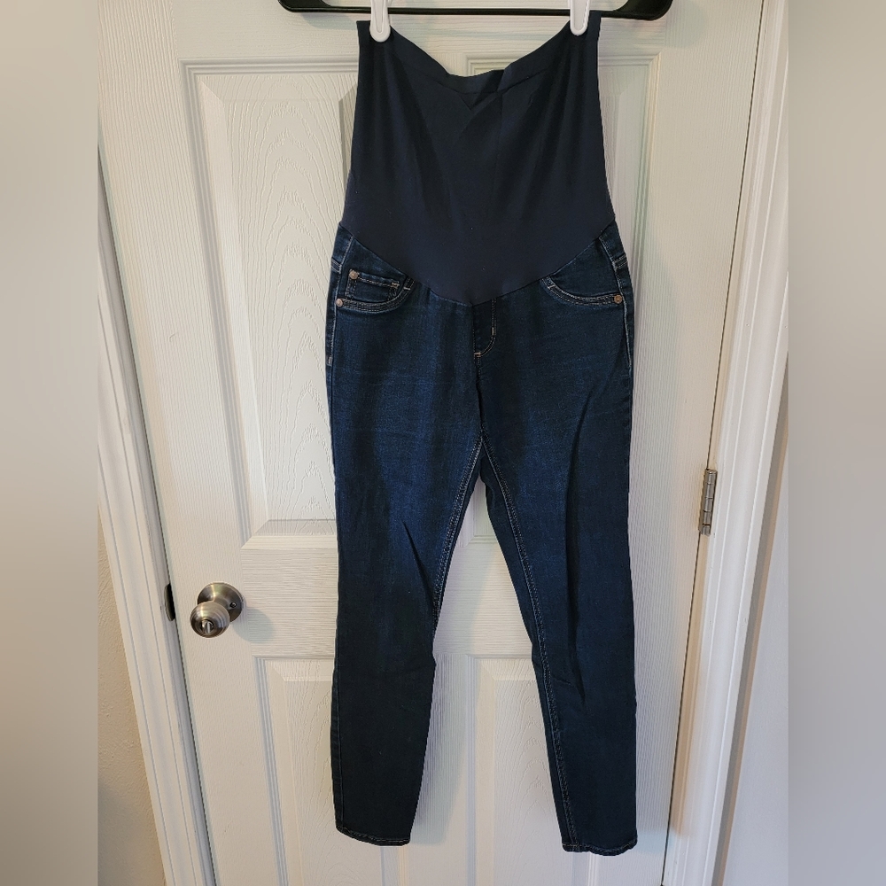 Small Indigo Blue Maternity Pants